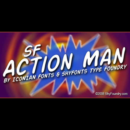 SF Action Man font